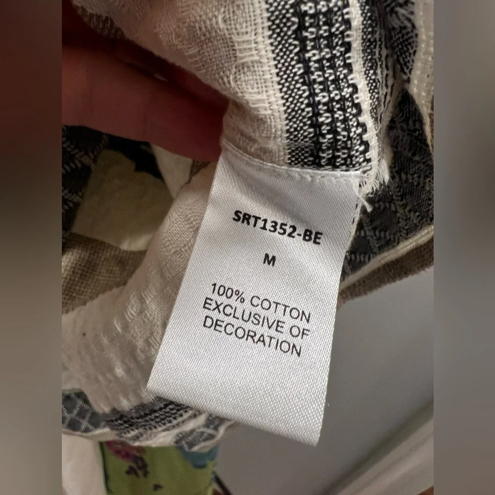 THML Beige and Gray Striped Top - Picture 5 of 11